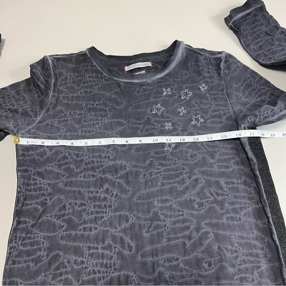 Blue Rebel Amsterdam Distressed Tunic Side Stripe Shirt - Picture 8 of 9